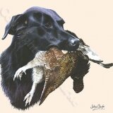 Labrador and Grouse Limited Edition Lithograph Print 